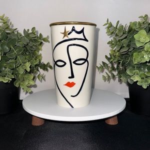2015 Starbucks Anniversary Siren Face Ceramic Travel Tumbler 10fl oz